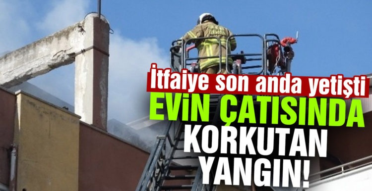 Burhaniye’de apartmanın terasında çıkan yangın korkuttu