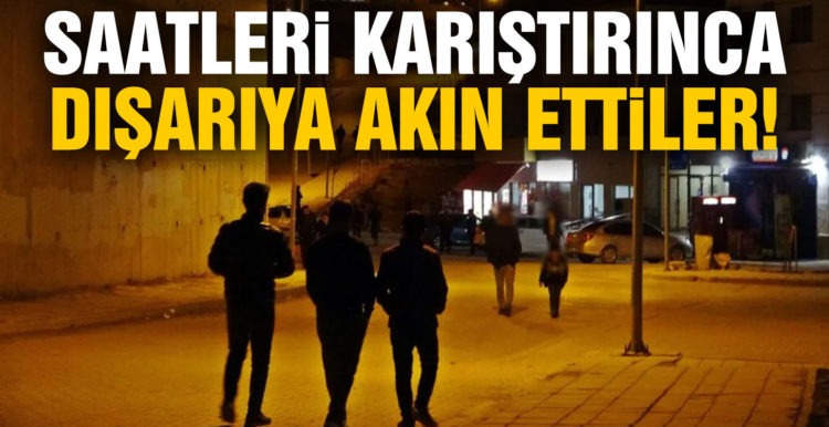 Yüksekovalılar yasak saatlerini karıştırınca dışarıya akın etti