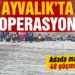 Ayvalık’ta denizde sürüklenerek adada mahsur kalan 48 göçmen kurtarıldı