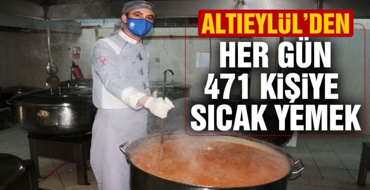 Her gün 471 kişiye sıcak yemek