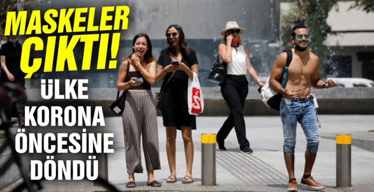 Maskeler çıktı, İsrail’de hayat normale döndü