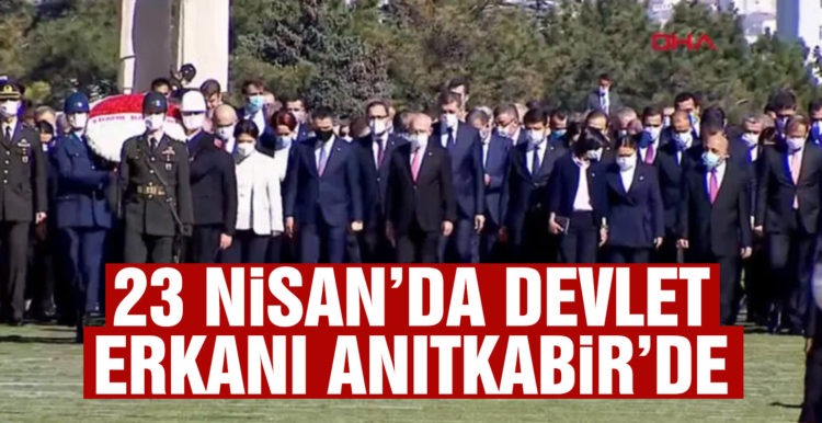 Ankara’da 23 Nisan coşkusu! Devlet erkanı Anıtkabir’de