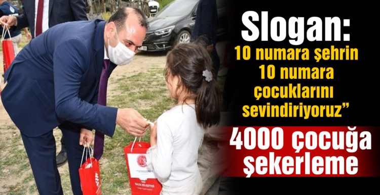 4 bin çocuğa şekerleme torbası