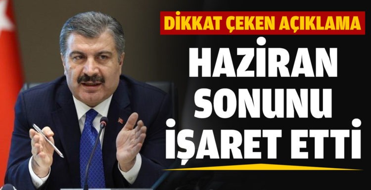 Bakan Koca açıkladı: Haziran sonuna kadar 40 yaş üstü aşılanacak