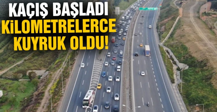 Tam kapanma öncesi İstanbul’dan kaçış! Yoğunluk erken saatlerde başladı