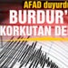 Son Dakika: AFAD duyurdu! Burdur’da 3.5 büyüklüğünde deprem