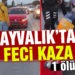 Ayvalık’ta trafik kazası: 1 ölü