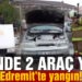 Edremit’te bir günde 2 araç yandı