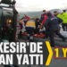 Balıkesir’de tır yan yattı: 1 yaralı