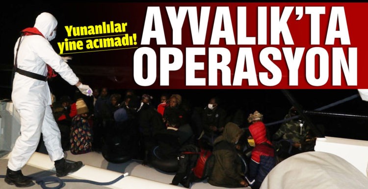 Yunanlılar tarafından geri itilen 39 düzensiz göçmen kurtarıldı