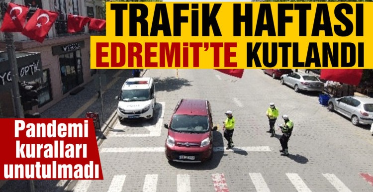 Trafik haftası pandemi kuralları çerçevesinde kutlandı