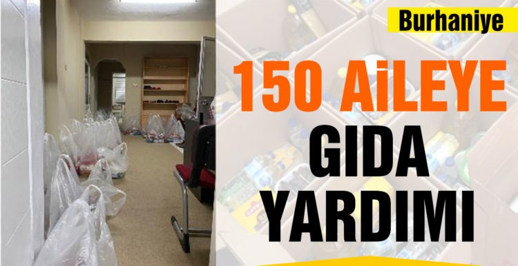 Burhaniye’de din görevlileri 150 aileye gıda yardımı yaptı