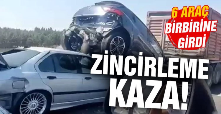 TEM Otoyolunda zincirleme kaza