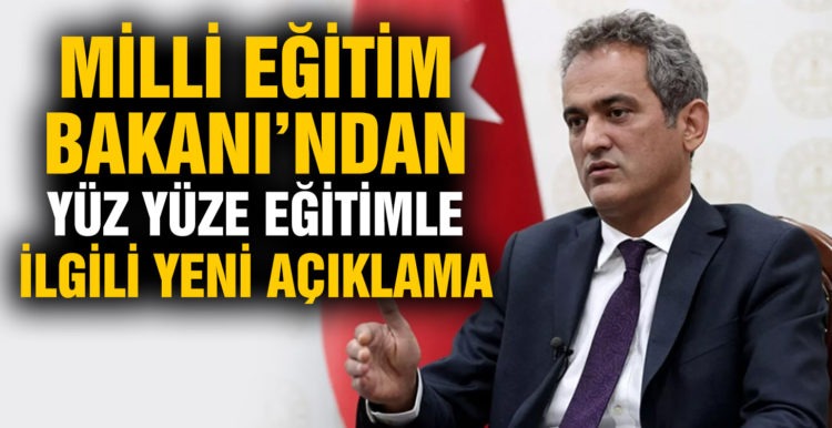 Milli Eğitim Bakanı Özer’den yüz yüze eğitim açıklaması: Gereken tüm hazırlıklar yapıldı