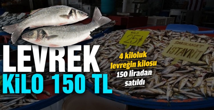 4 kiloluk levreğin kilosu 150 liradan satıldı
