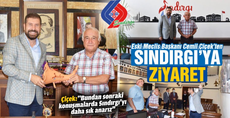 Eski Meclis Başkanı Cemil Çiçek Sındırgı’yı ziyaret etti