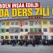 9 ayda yeniden inşa edilen okulda ders zili çaldı