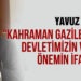 AK Parti Balıkesir Milletvekili Yavuz SUBAŞI’ndan açıklama