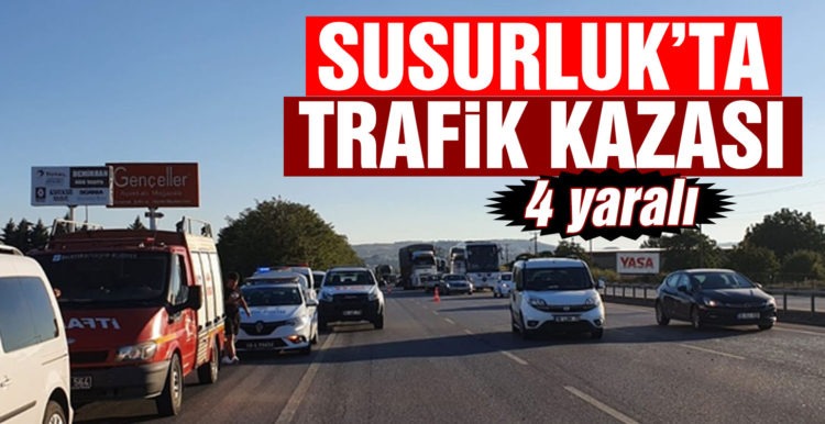 Susurluk’ta trafik kazası: 4 yaralı
