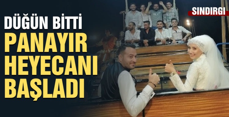 Düğünden sonra uçan sandalyenin altında buluştular