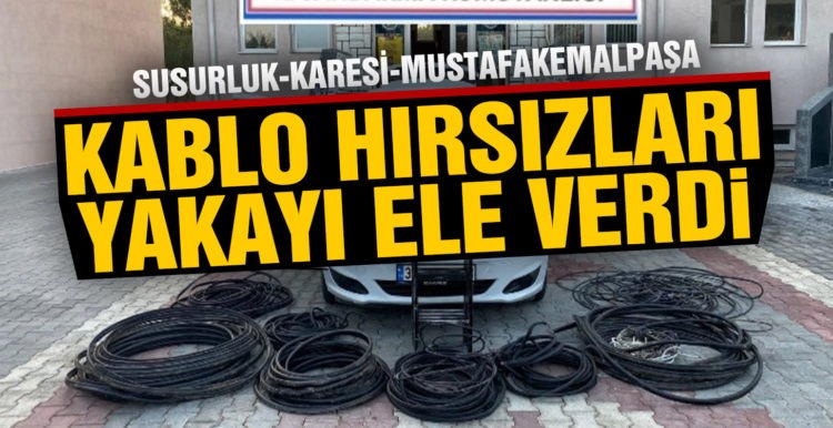 JASAT kablo hırsızlarına suçüstü yaptı