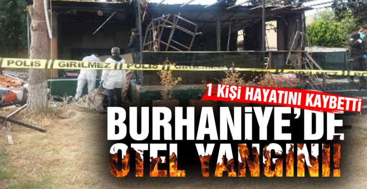 Otel sahibi yangında öldü