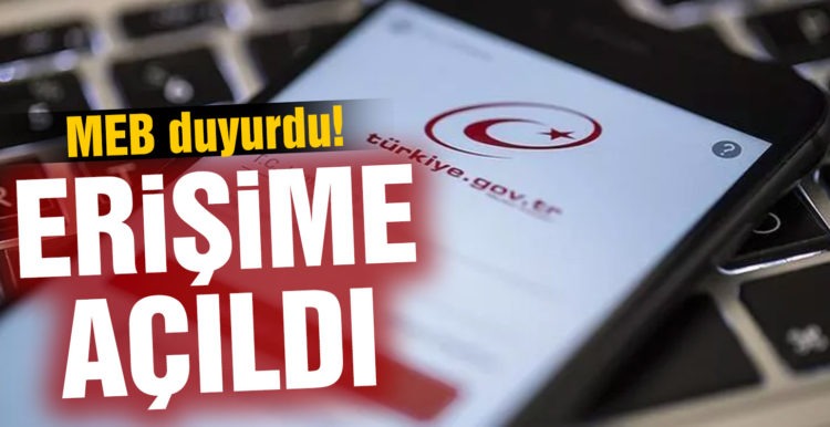 Son dakika: MEB duyurdu! Erişime açıldı