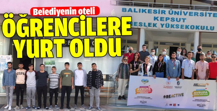 Belediyenin oteli üniversite öğrencilerine yurt oldu