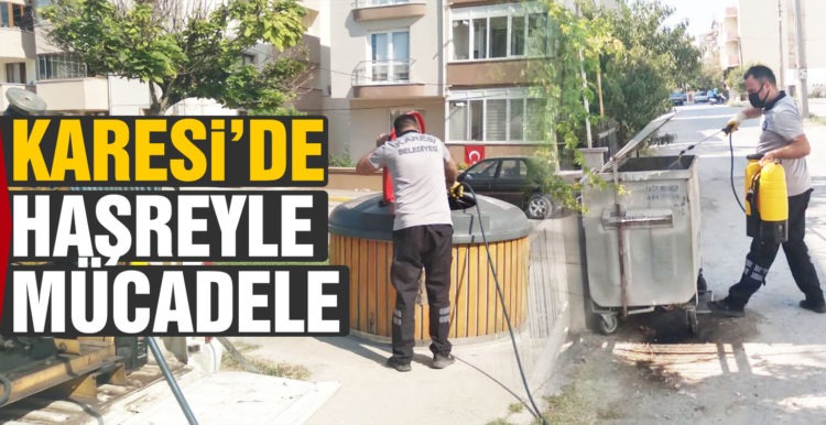 Karesi’den haşere ile mücadele