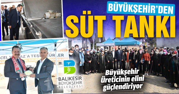 BBB’den 4 ilçeye 8 süt tankı