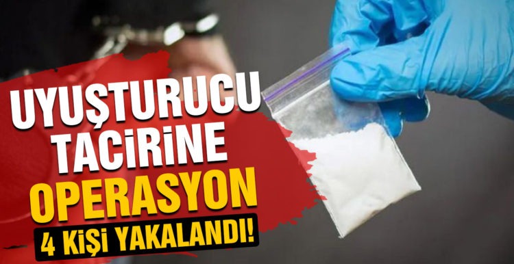 Balıkesir’de 4 uyuşturucu tacirine operasyon