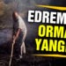 Edremit’te orman yangını