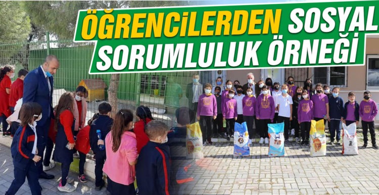 ÖĞRENCİLERDEN SOSYAL SORUMLULUK ÖRNEĞİ