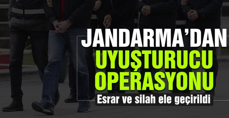 Gönen’de jandarmadan uyuşturucu operasyonu