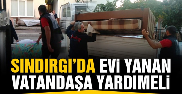 Evi yanan vatandaşa belediye ev tahsis etti