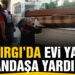 Evi yanan vatandaşa belediye ev tahsis etti