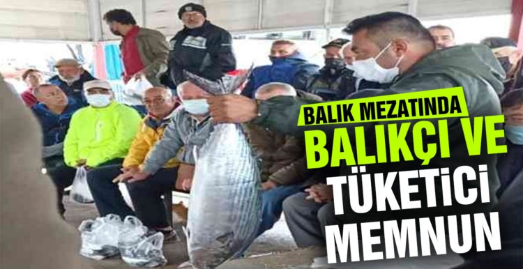 Balık mezatından hem balıkçı hem tüketici memnun