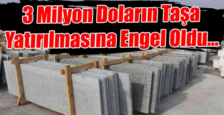 3 Milyon Doların Taşa Yatırılmasına Engel Oldu…