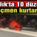 Ayvalık’ta 10 düzensiz göçmen kurtarıldı