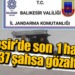 Balıkesir’de son 1 haftada 237 şahsa gözaltı