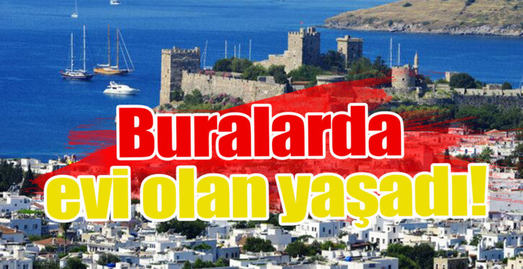 Buralarda evi olan yaşadı!