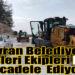 Havran Belediyesi Fen İşleri Ekipleri karlı yollarda tuzlama çalışmalarını aralıksız sürdürüyor