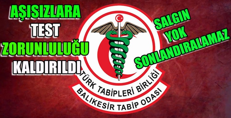 AŞISIZLARA TEST ZORUNLULUĞU KALDIRILDI