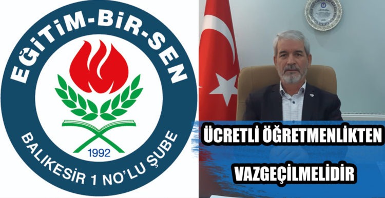 ÜCRETLİ ÖĞRETMENLİKTEN VAZGEÇİLMELİDİR