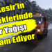 Balıkesir’in Yükseklerinde Kar Yağışı Devam Ediyor