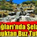 Kazdağları’nda Şelaleler  Soğuktan Buz Tuttu…