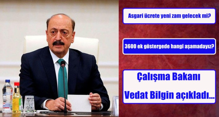 Asgari ücrete yeni zam gelecek mi?3600 EK GÖSTERGE İLE İLGİLİ HANGİ AŞAMADAYIZ?