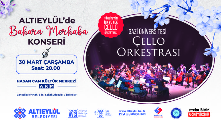 ALTIEYLÜL’DE BAHARA MERHABA KONSERİ