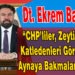 “CHP’liler, Zeytinlikleri Katledenleri Görmek İçin Aynaya Bakmaları Yeter…”