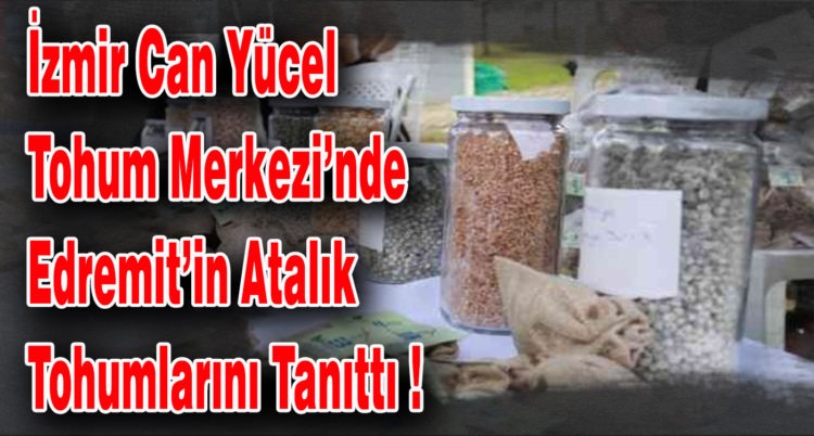 İzmir Can Yücel Tohum Merkezi’nde Edremit’in Atalık Tohumlarını Tanıttı !
